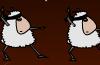 Sheep fight